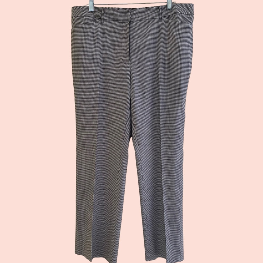 Doncaster Black/White Small Houndstooth Check Trouser 12